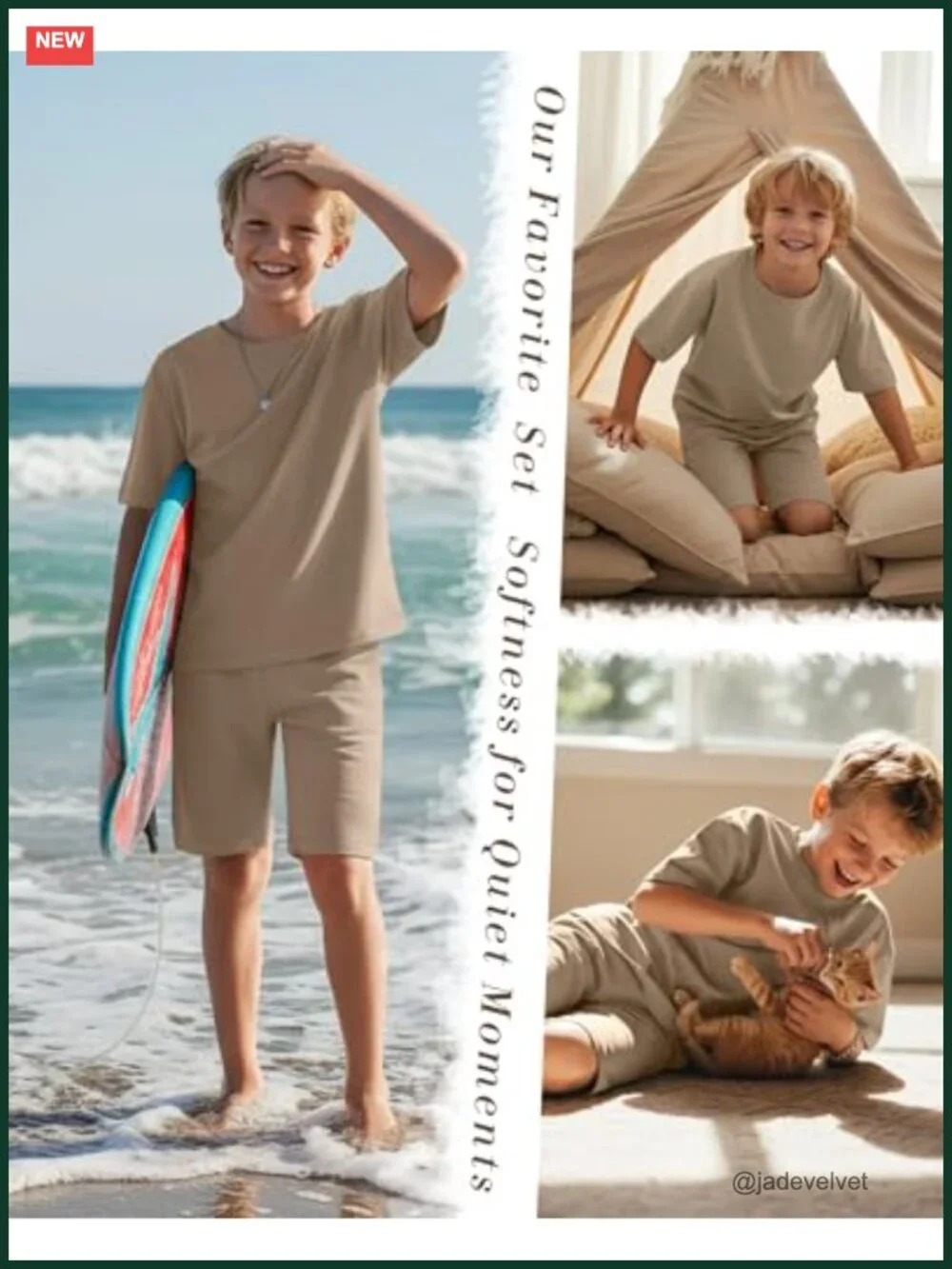Boys 2 Piece Crewneck Short Sleeve Shorts Set Back to School